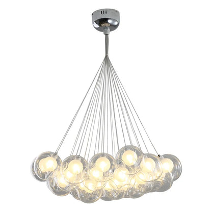 DecorBites™ Glass Ball Bubble Chandelier: Nordic Modern Pendant Light for Living Room, Bedroom, Dining Table
