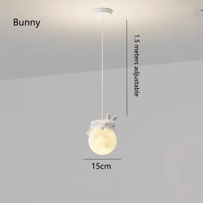 DecorBites™ Astronaut Chandelier: Personalized Children's Room Decor Lighting for Warm Atmosphere