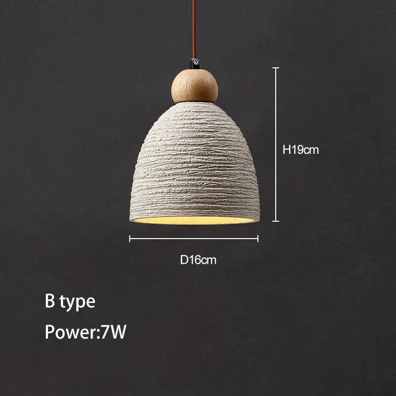 DecorBites™ Concrete Ceiling Hanging Pendant Chandelier for Bedroom, Restaurant, and Bar