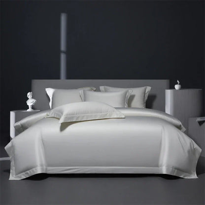 DecorBites™ Burgundy Red Egyptian Cotton Bedding Set - Soft Silky Solid Color Luxe Duvet Cover, Sheet, Pillowcases