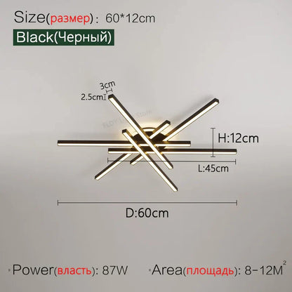 2023 DecorBites™ Nordic LED Ceiling Chandelier for Living, Dining, and Bedroom