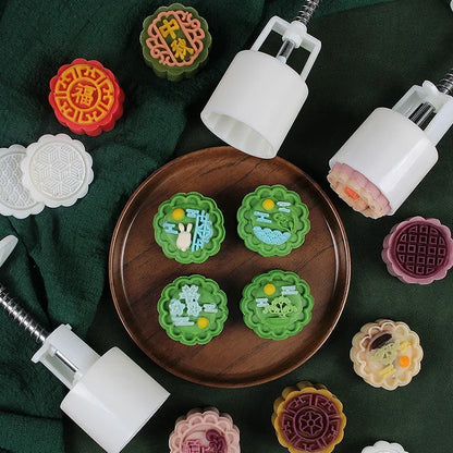 DecorBites™ 3D Cherry Blossom Mooncake Mold for Mid-autumn Festival Baking