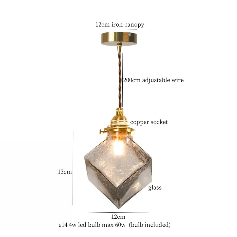 DecorBites™ Glass Pleats LED Pendant Lights for Home and Commercial Spaces
