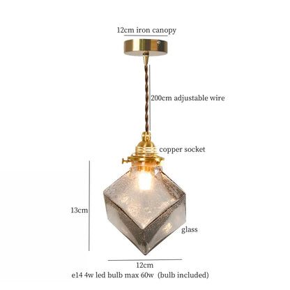 DecorBites™ Glass Pleats LED Pendant Lights for Home and Commercial Spaces
