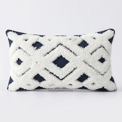DecorBites™ Boho Geometric Tufted Tassel Cushion Cover 30x50/45x45cm