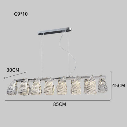 DecorBites™ Glass Pinecone LED Chandelier: Modern Art Deco Pendant Lighting
