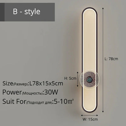 DecorBites™ LED Strip Wall Light: Modern Indoor Decor Lighting Fixture