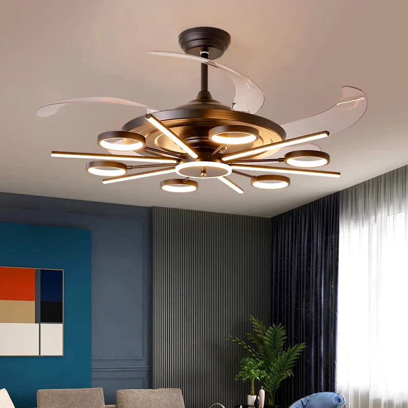 ™ Kids Bedroom LED Ceiling Fan with Bladeless Design and Remote Control