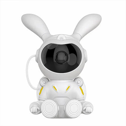 DecorBites™ Galaxy Bunny Astronaut Projector: Moon and Star Night Light for Children
