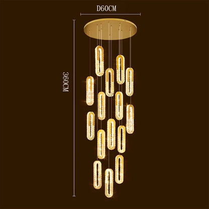 DecorBites™ Crystal Chandelier Dining Room Pendant Lights Ceiling Lamps Luxe Indoor Lighting