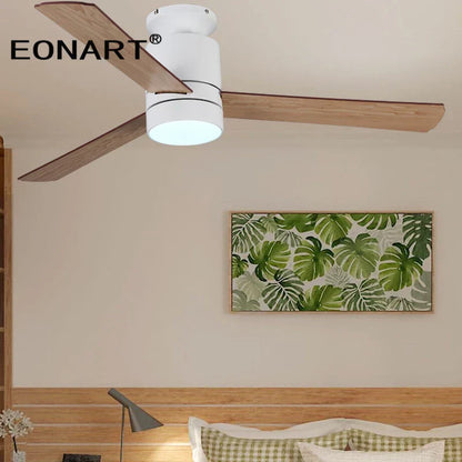 DecorBites™ 40 Inch LED Ceiling Fan with Remote Control - Modern Plywood Blade Design