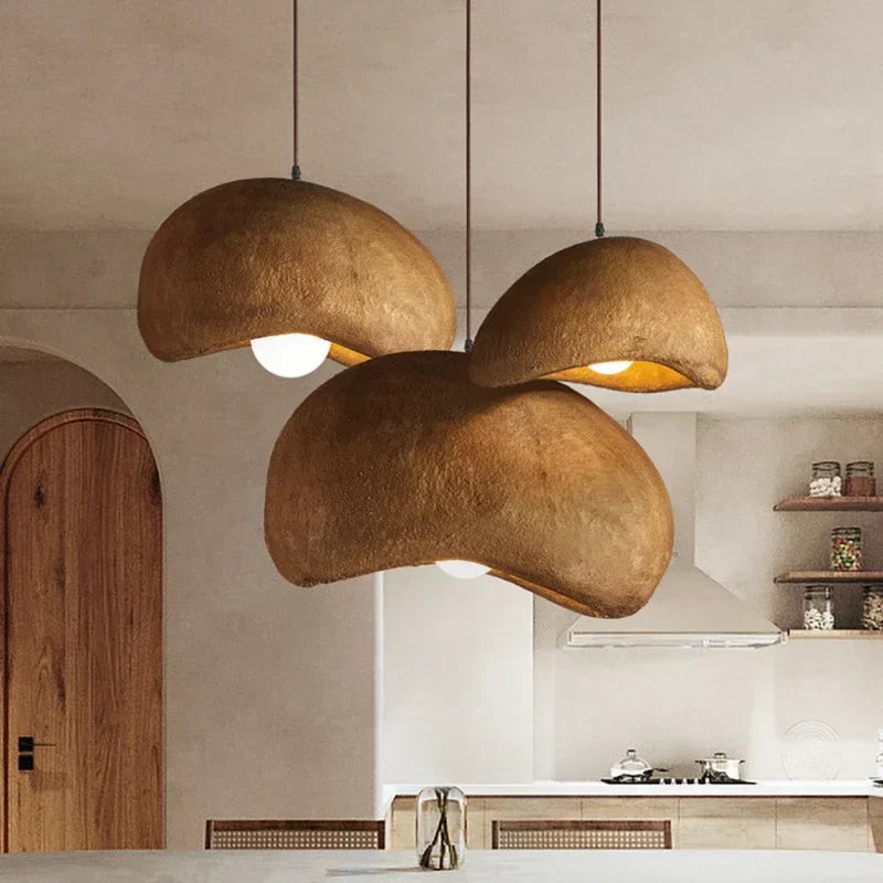 ™ Japanese Resin Pendant Lights for Dining Room Home Decor - Creative Luminaire Suspendu