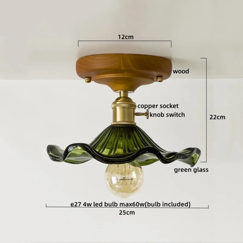 DecorBites™ Colorful Glass LED Ceiling Lamp Modern Style Light Fixture