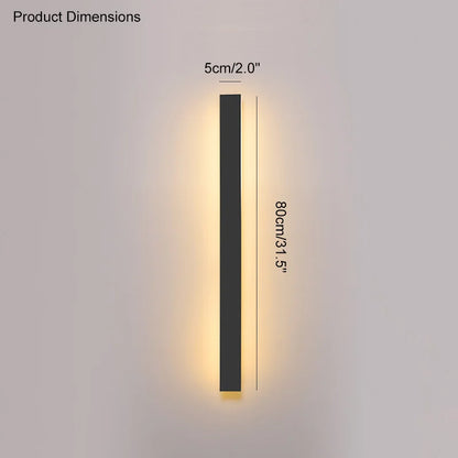 DecorBites™ Black Waterproof LED Wall Light | Minimalist Outdoor Garden Balcony Terrace Decor