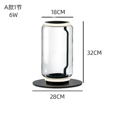 DecorBites™ Glass LED Floor Lamp: Modern Nordic Design for Living Room and Bedroom Decor