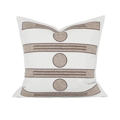 DecorBites™ Geometric Embroidered Noble Cushion Covers for Living Room Sofa