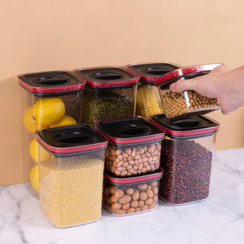 ™ Kitchen Storage Container Jars with Lid for Cereals Spices Organization