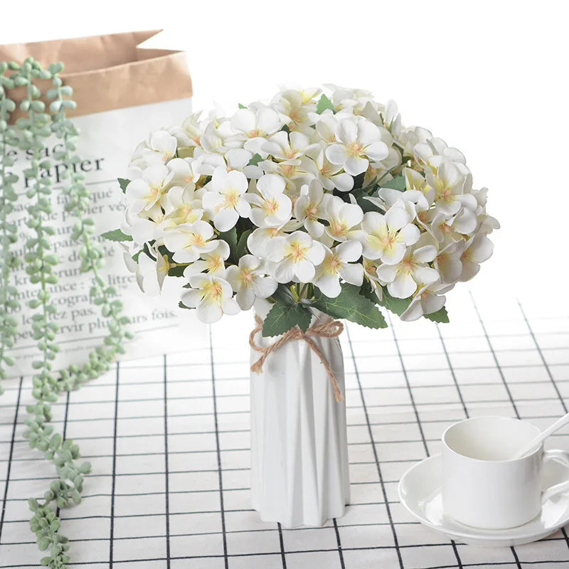 DecorBites™ Begonia Silk Flower Bouquet - Home Soft Decoration Bouquet