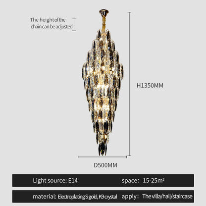 DecorBites™ Crystal Chandelier for Luxe Modern European Villa Decor