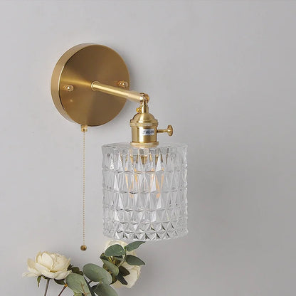DecorBites™ Brass E27 LED Wall Sconce Pull Chain Switch Stair Light Fixtures
