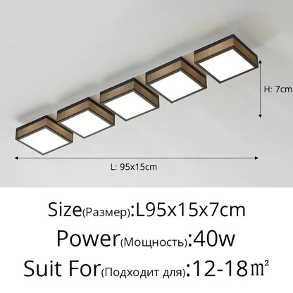 DecorBites™ Black White LED Ceiling Lights Modern Minimalist Bedroom Study Lighting Fixtures