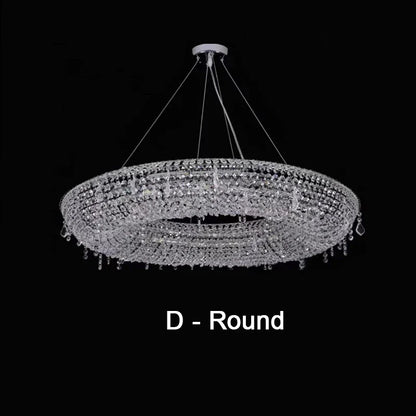 DecorBites™ Crystal Bird Nest Chandelier for Modern Living Dining Room Indoor Lighting