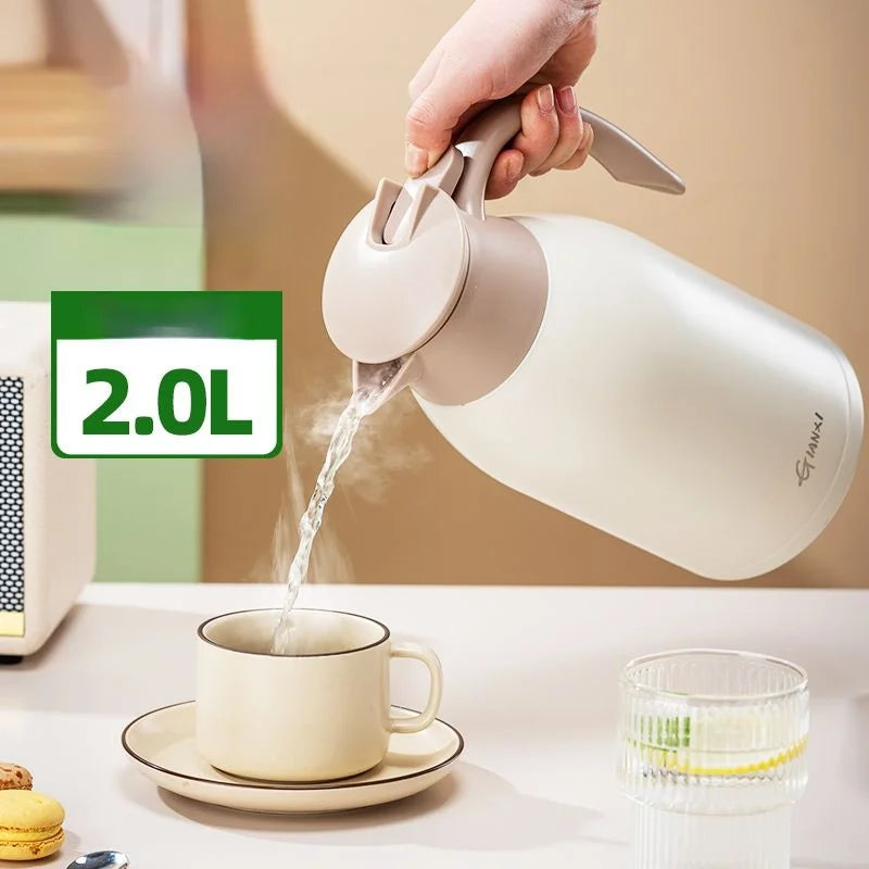 ™ Large 48-Hour Cold Bottle 2000ML Thermal Pot Hot Water Coffee Teapot