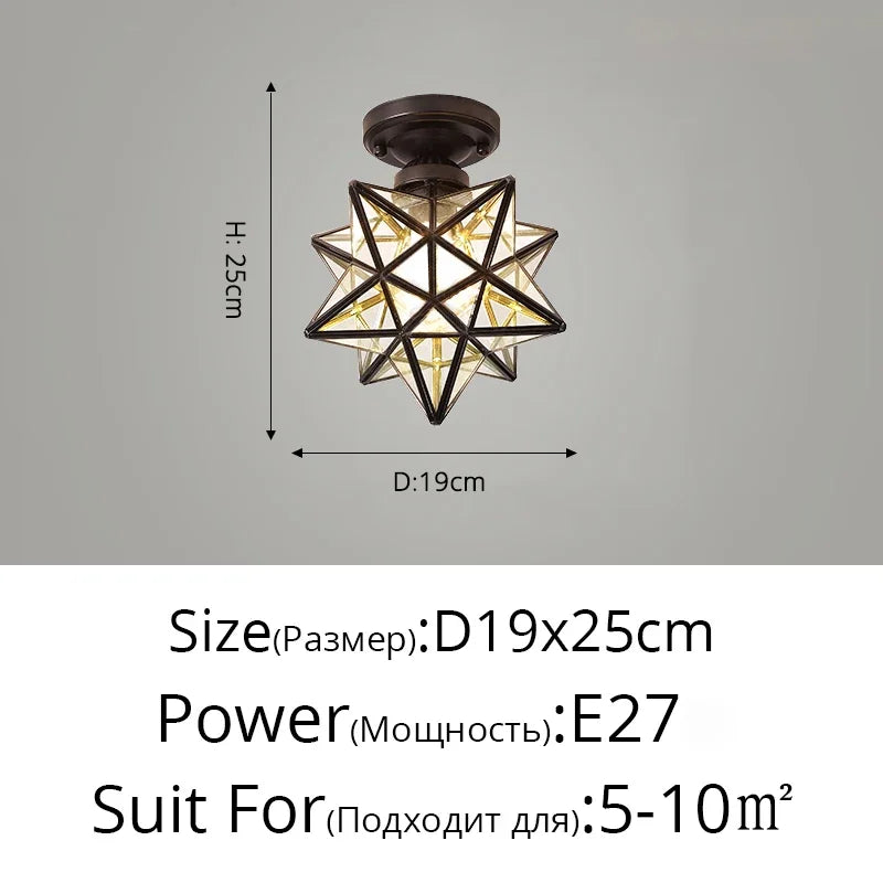 DecorBites™ Crystal Glass LED Chandelier for Modern Living, Study, and Aisle Lighting