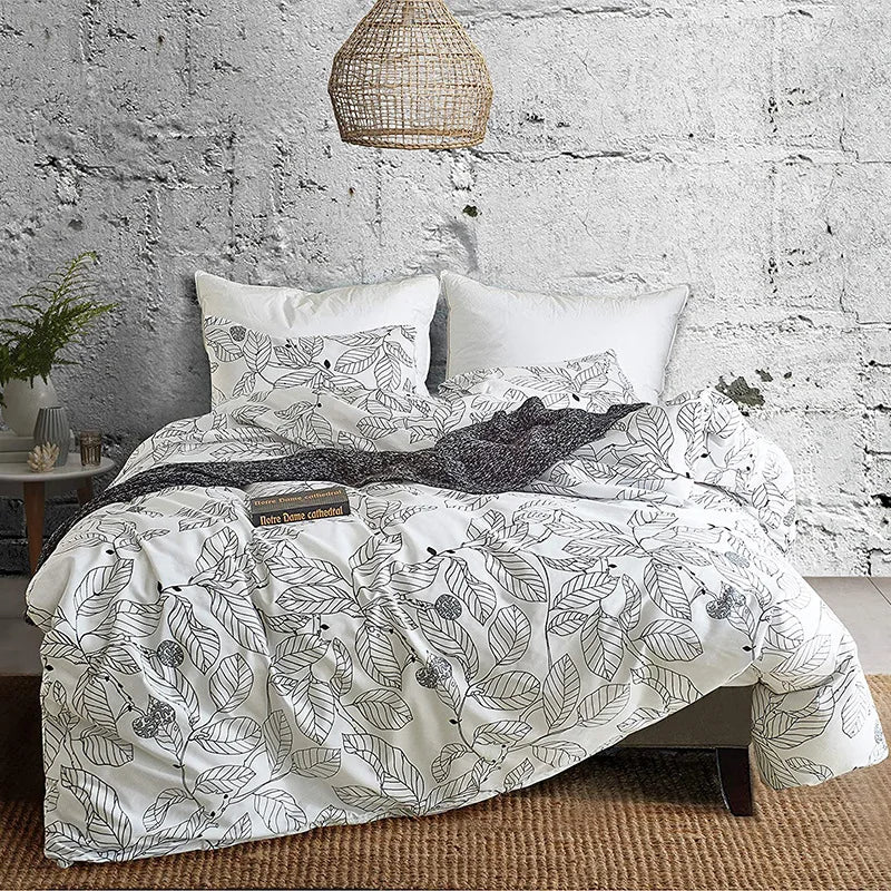 DecorBites™ Boho Chic Stripe Bedding Set with Pillowcase - Ultra-Soft Microfiber Quilt Cover