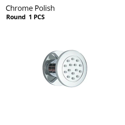DecorBites™ Brass Body Round Shower SPA Jets for Luxurious Bathroom Massage Experience