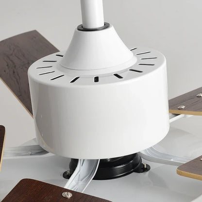 DecorBites™ 56" Wooden LED Ceiling Fan with Pure Copper Motor & 5-Blade Light