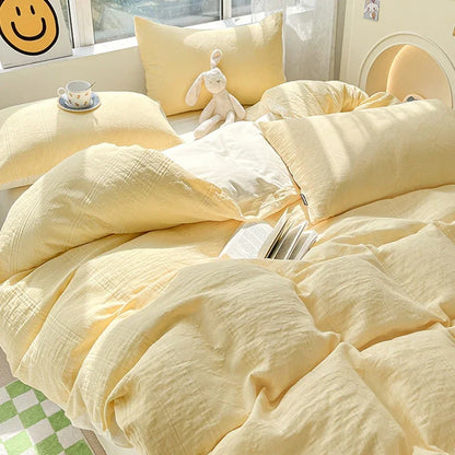 DecorBites™ Cotton Three-Layer 3Pcs Bedding Set - Soft, Breathable, and Comfortable