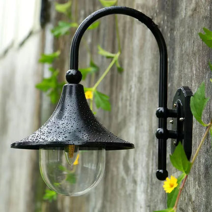 DecorBites™ Black Outdoor Wall Lamp for Country Garden Villa Aisle Balcony Lighting