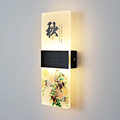 DecorBites™ Acrylic Shade LED Square Wall Lamp for Home Decor