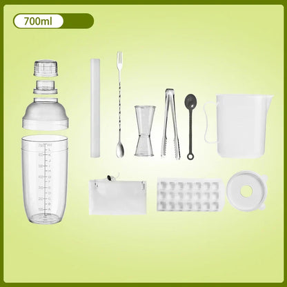 DecorBites™ Cocktail Shaker: Bartender's Beverage Mixer for Champagne & Cocktails