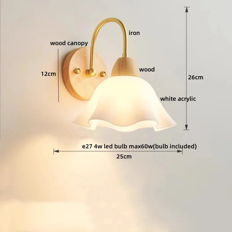 DecorBites™ LED Pull Chain Wall Lights for Bedroom Decor