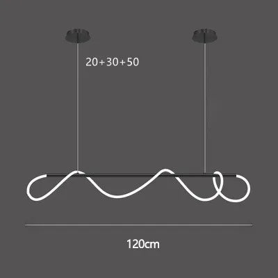 DecorBites™ LED Long Hose Chandelier for Dining Room Kitchen Bar Pendant Lamp