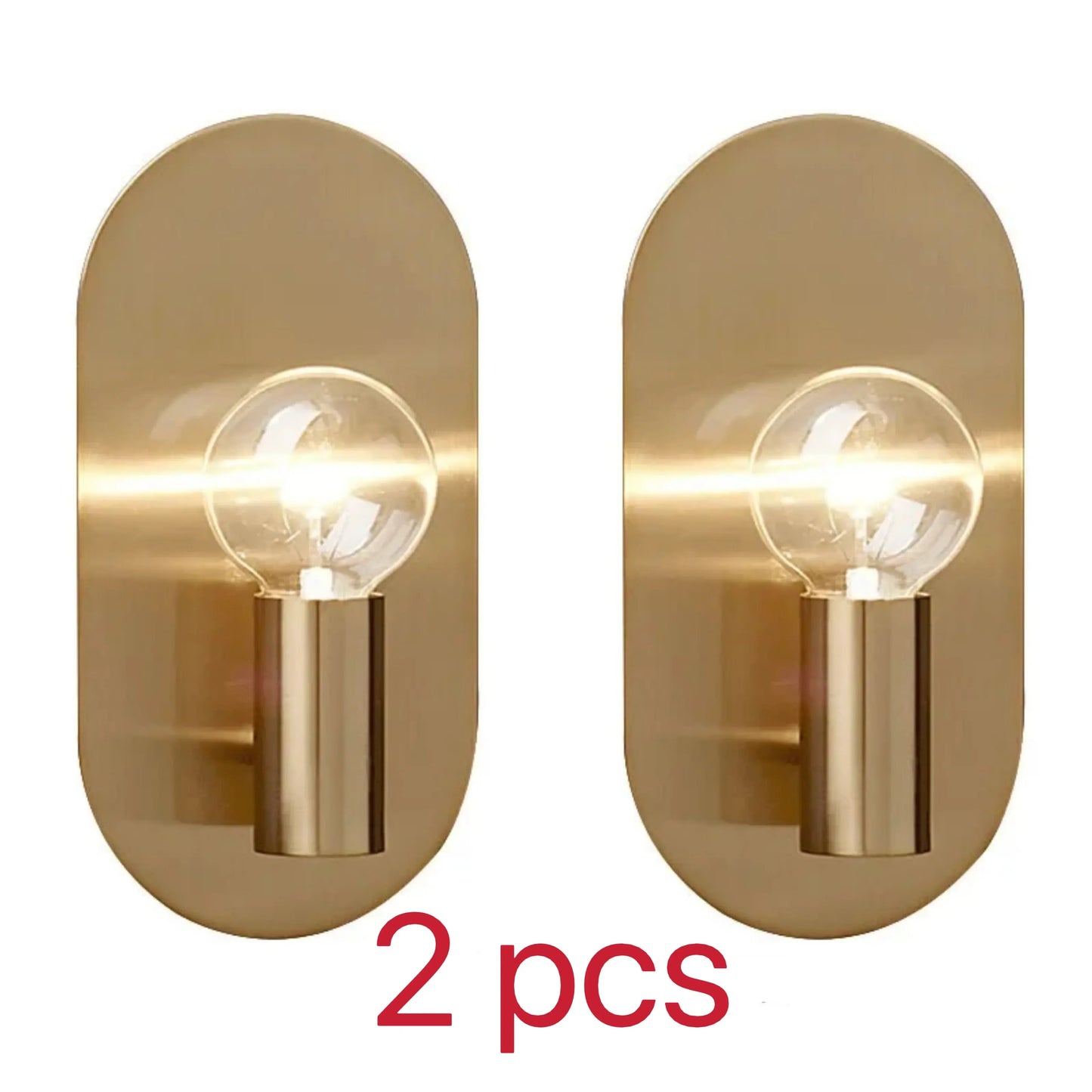 DecorBites™ Gold Wall Lamp Sconce for Modern Bedroom Decor and Night Light