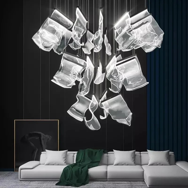 ™ LED Light Guide Ceiling Chandelier Modern Novelty for Living Room Decor Lighting