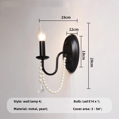 DecorBites™ Elegant Black Crystal Chandelier Pendant Light for Living Room