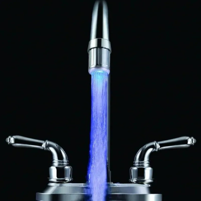 DecorBites™ LED Water Faucet Aerator: Temperature Changing Light, Water Saving Kitchen Bathroom Accessory