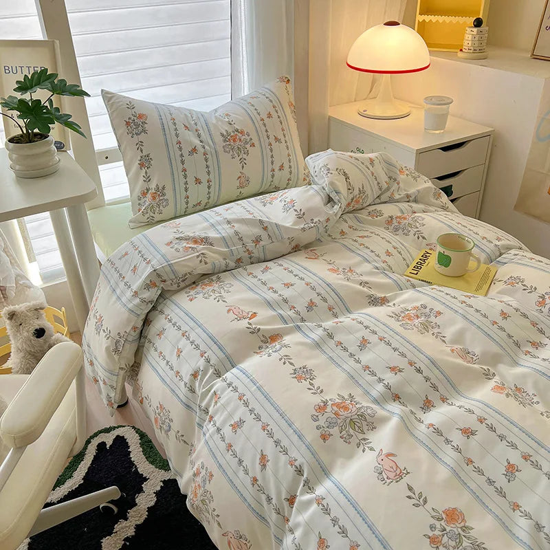 DecorBites™ Cartoon Style Cotton Printed Bedding Sets in Single/Double Size