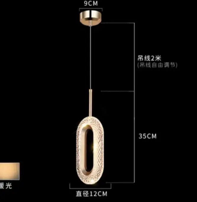 DecorBites™ Bedside Pendant Lights | Modern Indoor Chandelier for Bedroom Ceiling Decor