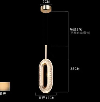 DecorBites™ Bedside Pendant Lights | Modern Indoor Chandelier for Bedroom Ceiling Decor
