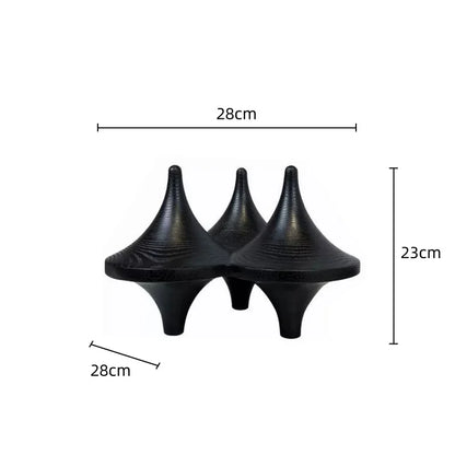 DecorBites™ Geometric Gyroscope Triangle Cone Resin Decorative Figurines Ornament