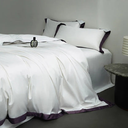 DecorBites™ Egyptian Cotton Hotel Style Bedding Set 1000TC Queen King Duvet Cover Sheet Pillowcases