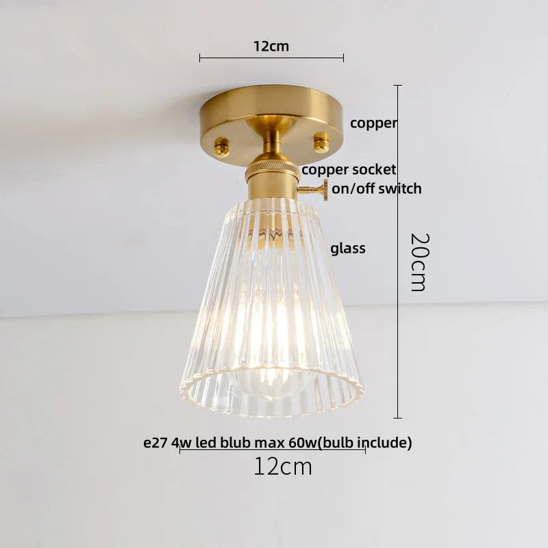 DecorBites™ Diamond Glass LED Ceiling Lights - Modern Nordic Luxury Canopy Fixture