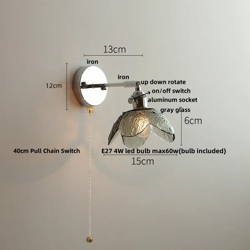 DecorBites™ Crystal LED Wall Light – Modern Nordic Living Room Bedside Lamp