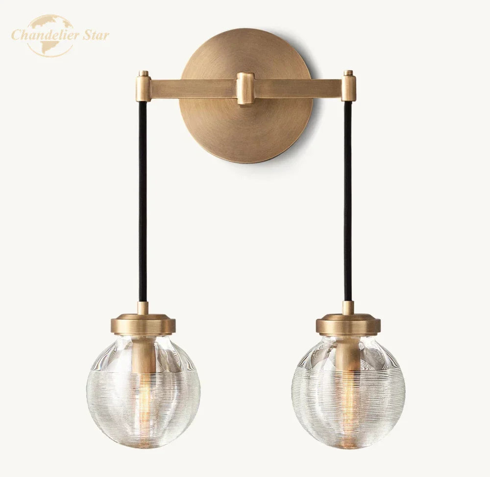 DecorBites™ Crystal LED Wall Sconce: Elegant Bedroom Living Room Bathroom Lighting Fixtures