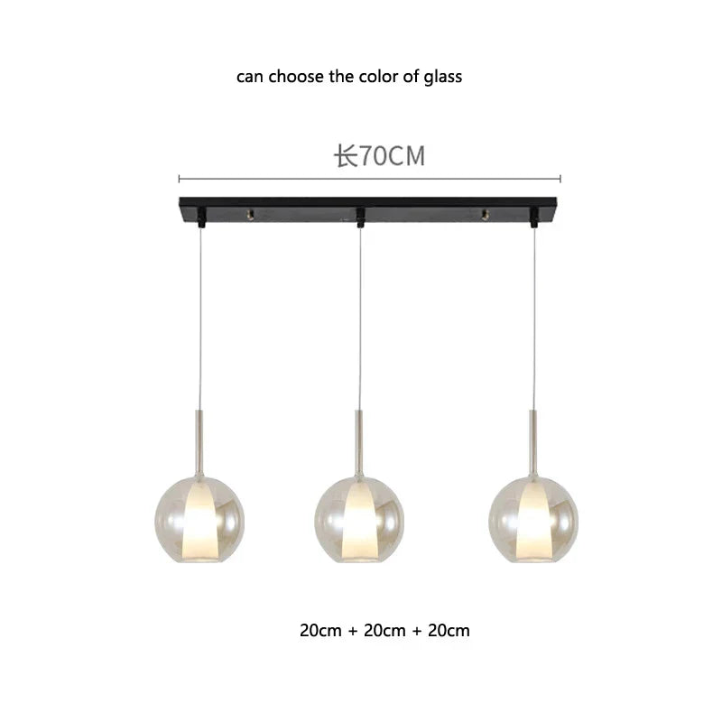 DecorBites™ Designer Glass Chandelier Pendant Light for Dining Room Kitchen Loft Home Decor